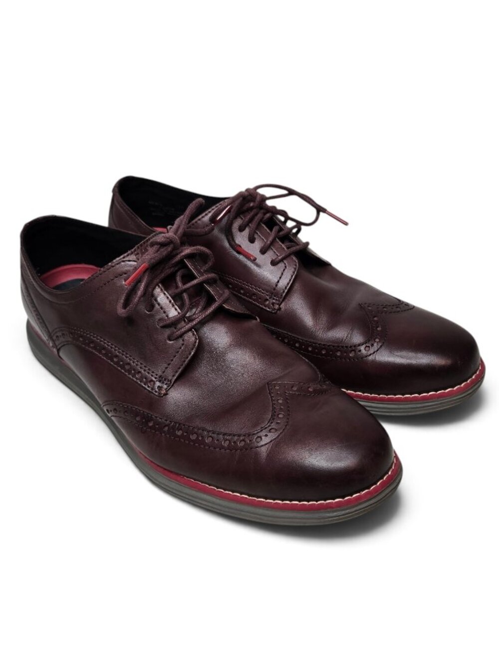 Cole Haan Original Grand Wingtip Oxford Shoes Mens Burnt Henna Office Casual 13W